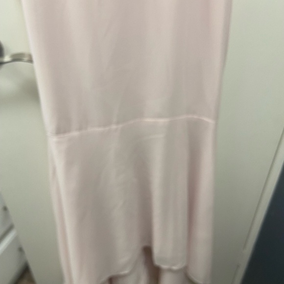 Azazie Size A4 Blush Pink long Sleeveless Gown $190 - Picture 15 of 16